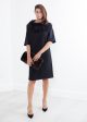 Ostrich Plume Dress in Black For Discount